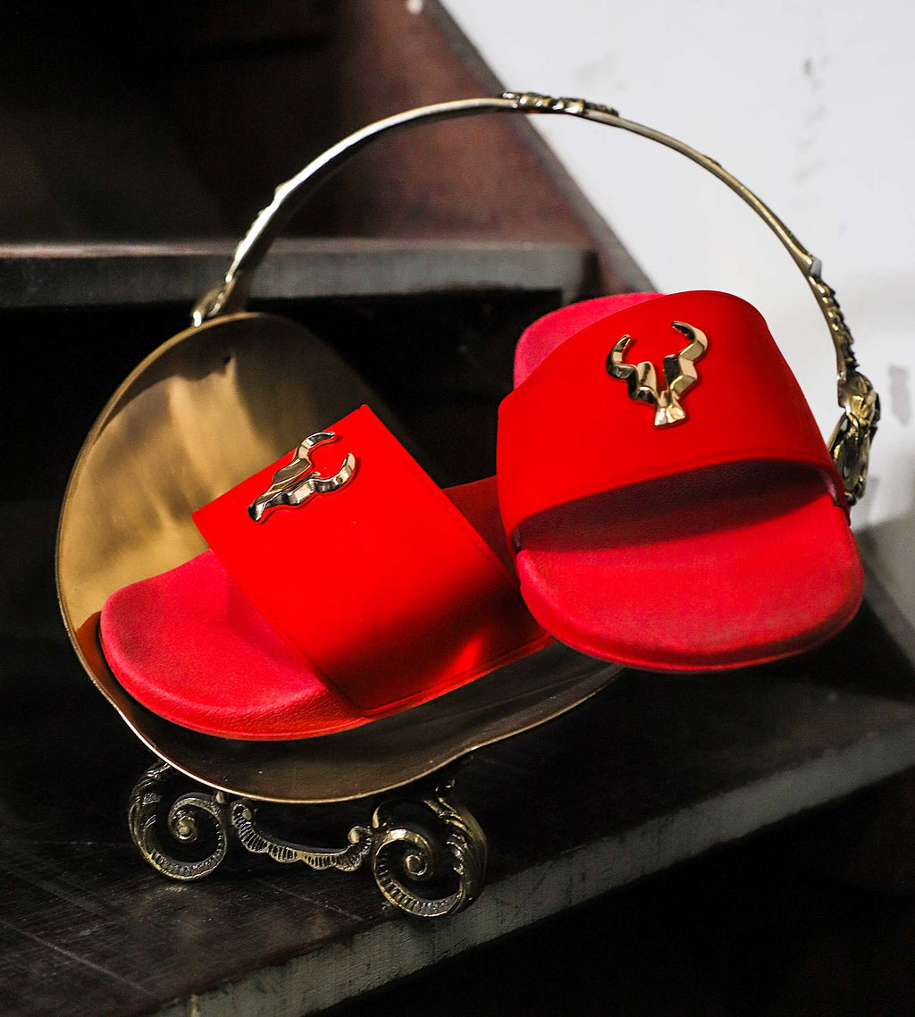 Chinelo Toro Slide Vermelho Ares
