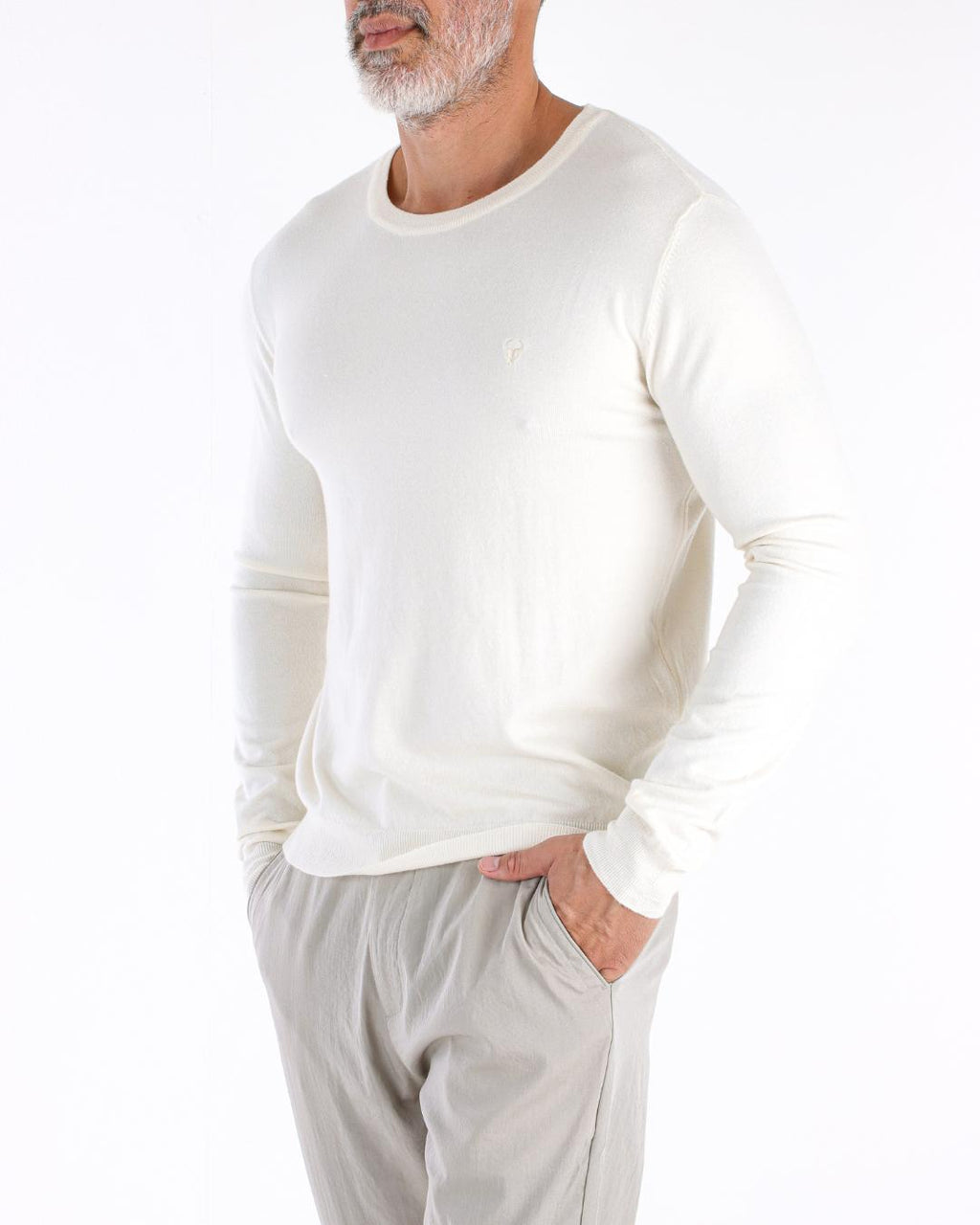 BLUSA TORO TOQUE DE CASHMERE OFF/WHITE