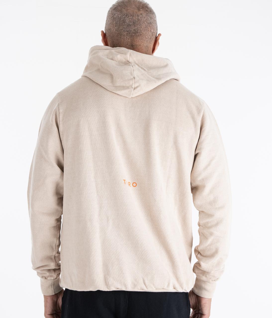 Moletom TORO Capuz Flame Skull Areia