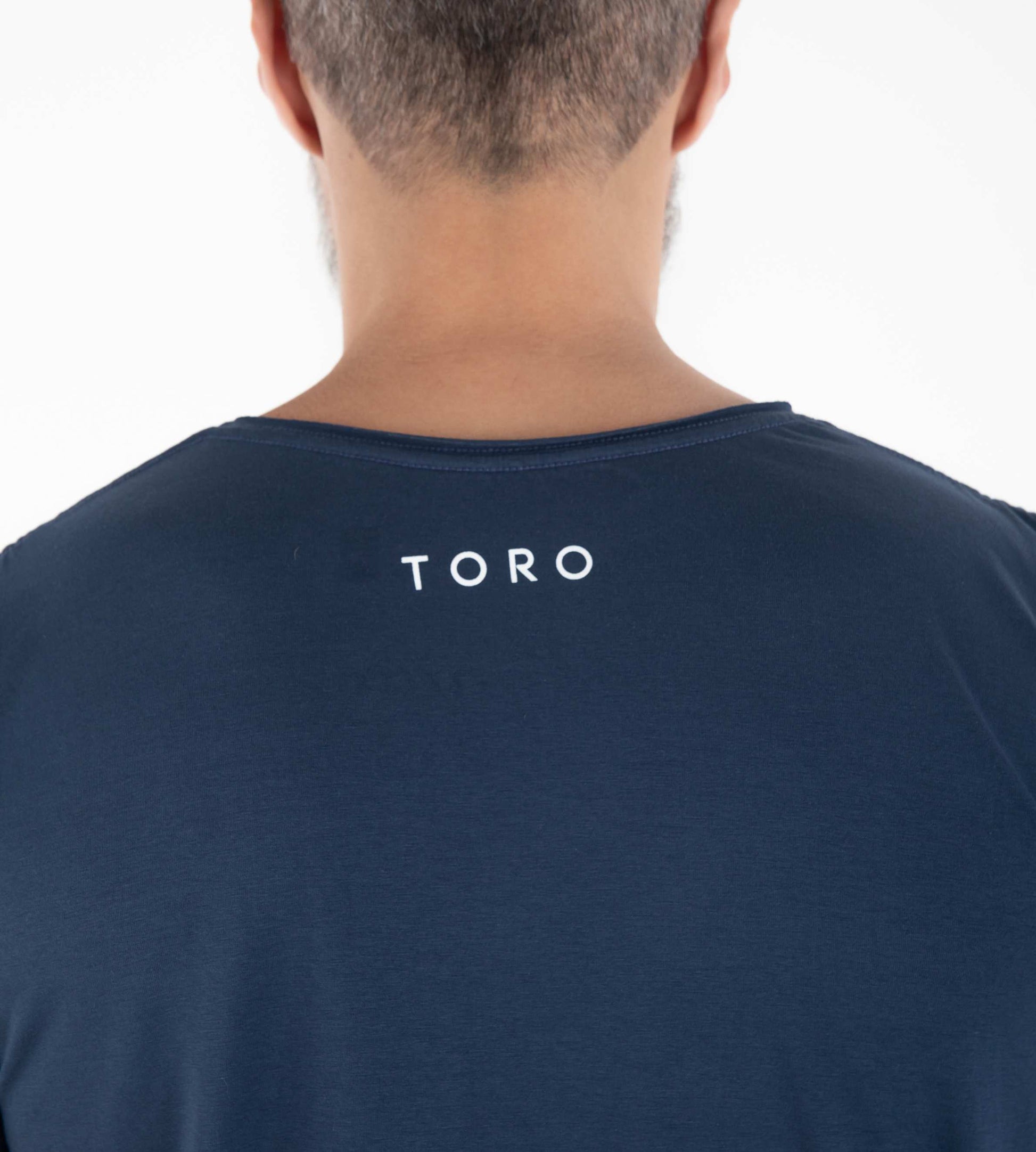 T-shirt Fio Egípcio Corte a Fio Marinho