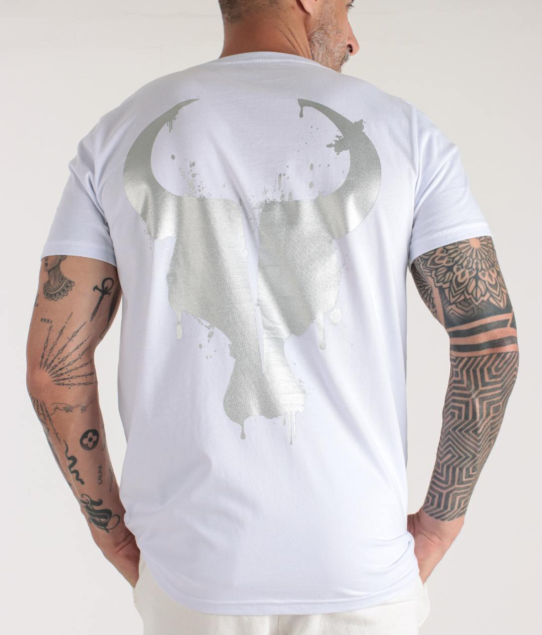 T-shirt Toro Branca Splash Silver