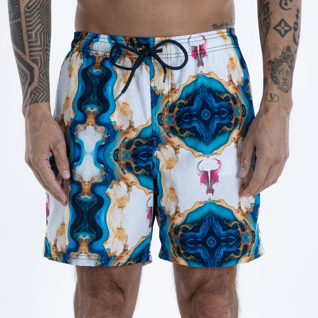 Short Toro Masculino Marble Ocean