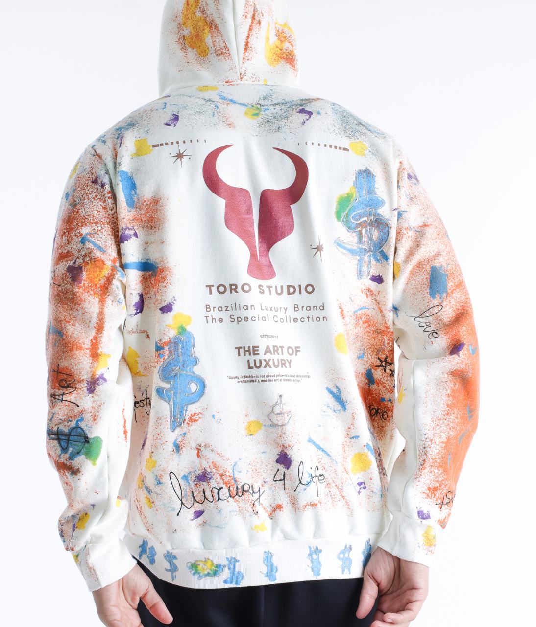 Moletom Toro Offwhite paint $