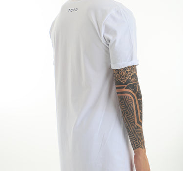 T-shirt Toro Long Corte à Fio Branca