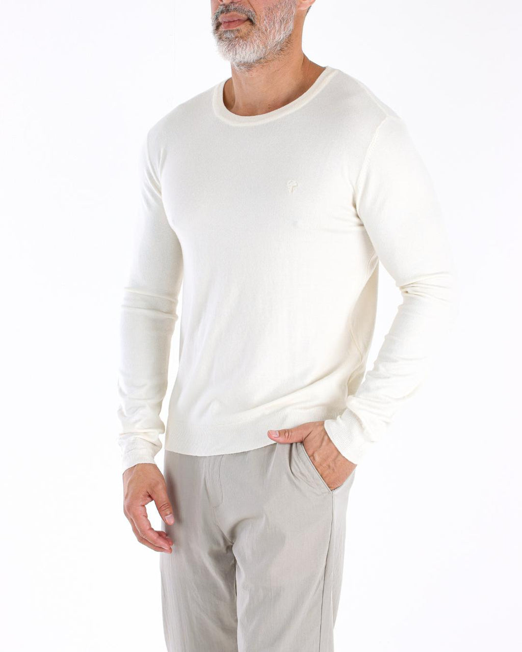 BLUSA TORO TOQUE DE CASHMERE OFF/WHITE