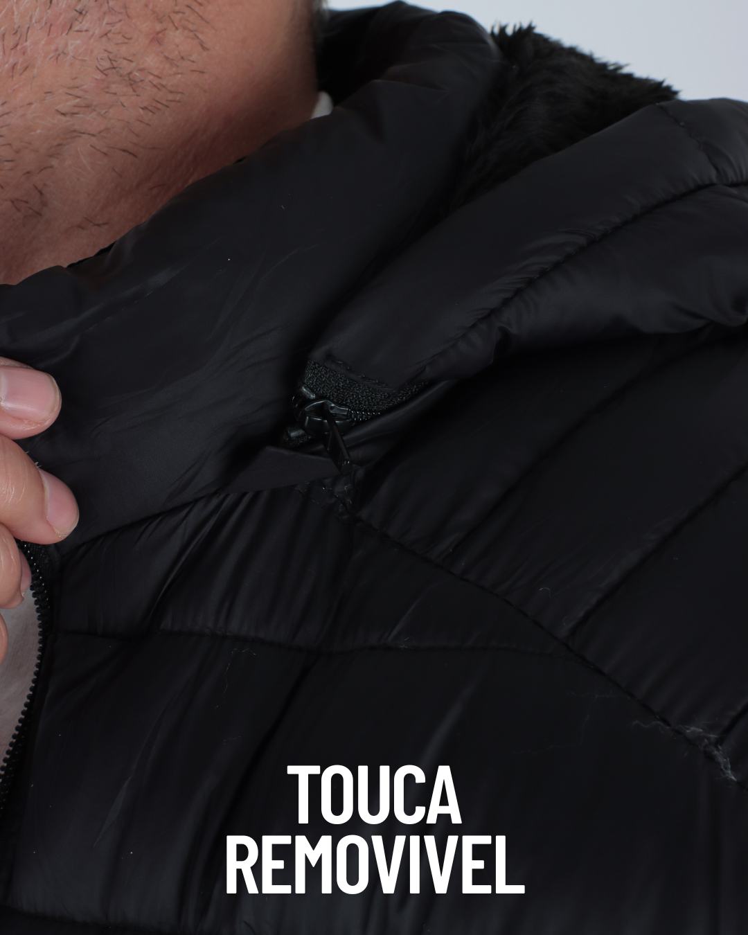 Jaqueta TORO Puffer capuz destacável