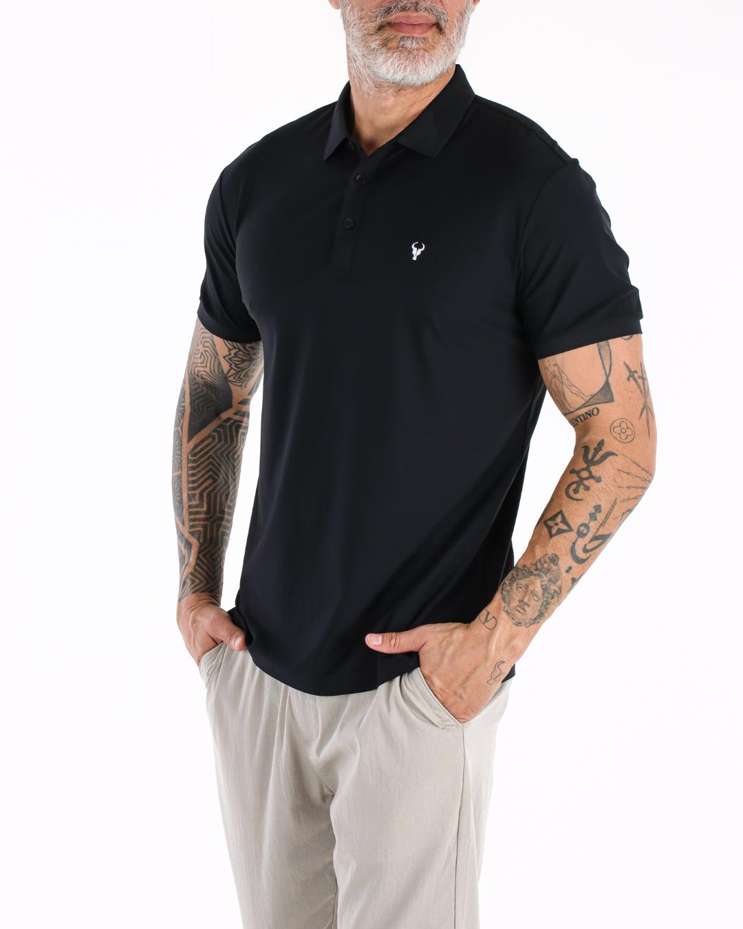 CAMISA POLO TORO TECH PRETA POLIAMIDA