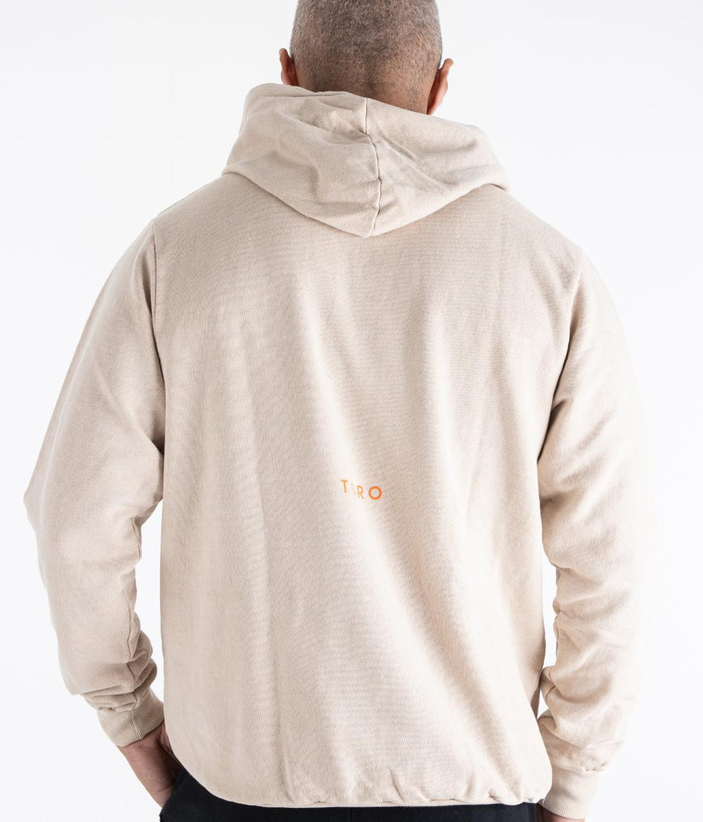 Moletom TORO Capuz Flame Skull Areia