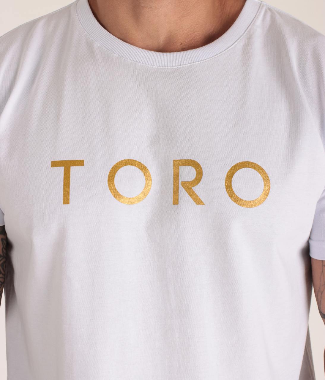 T-shirt Toro Branca Splash Gold