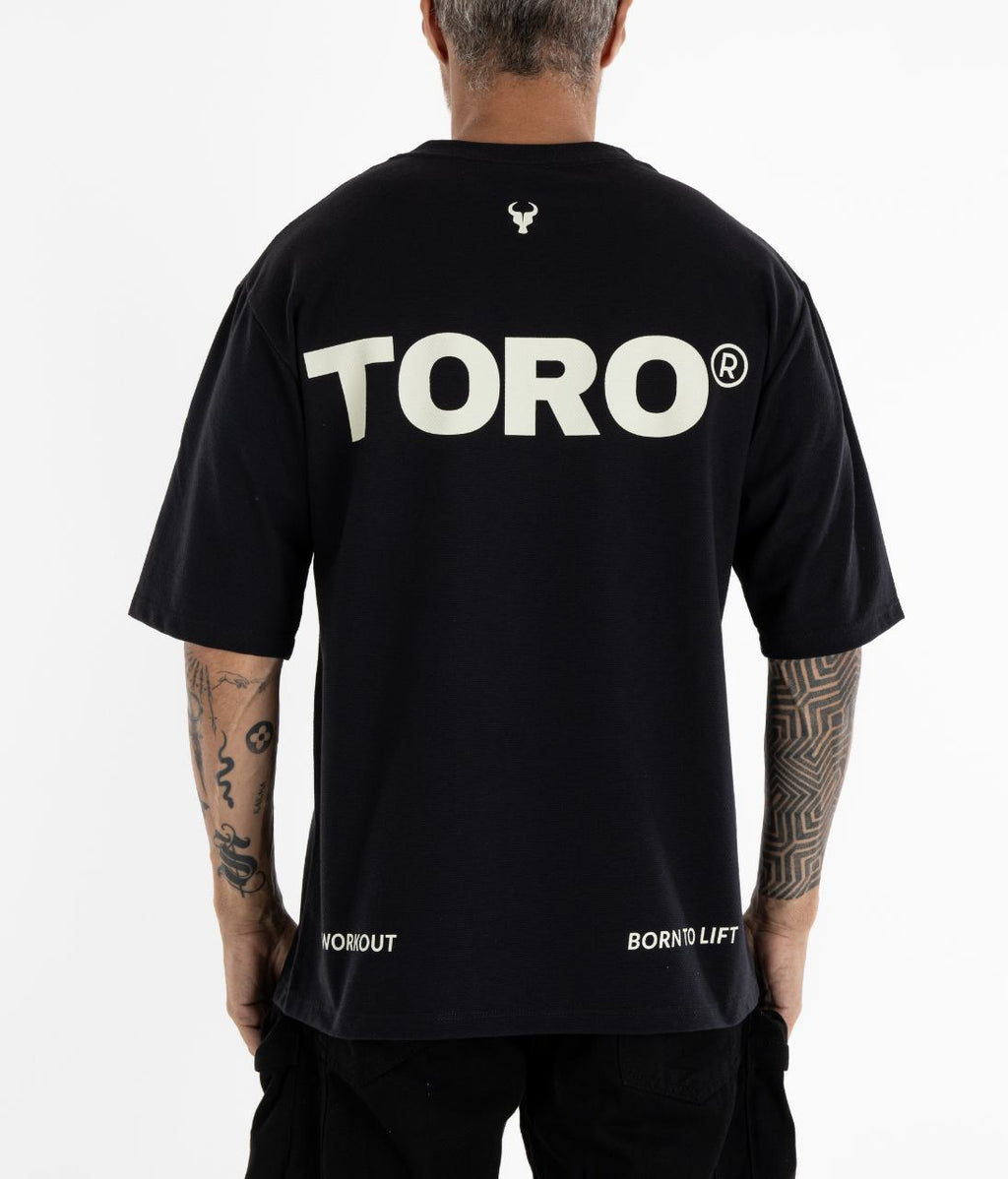 T-shirt Toro Clothing Over Born To Lift black