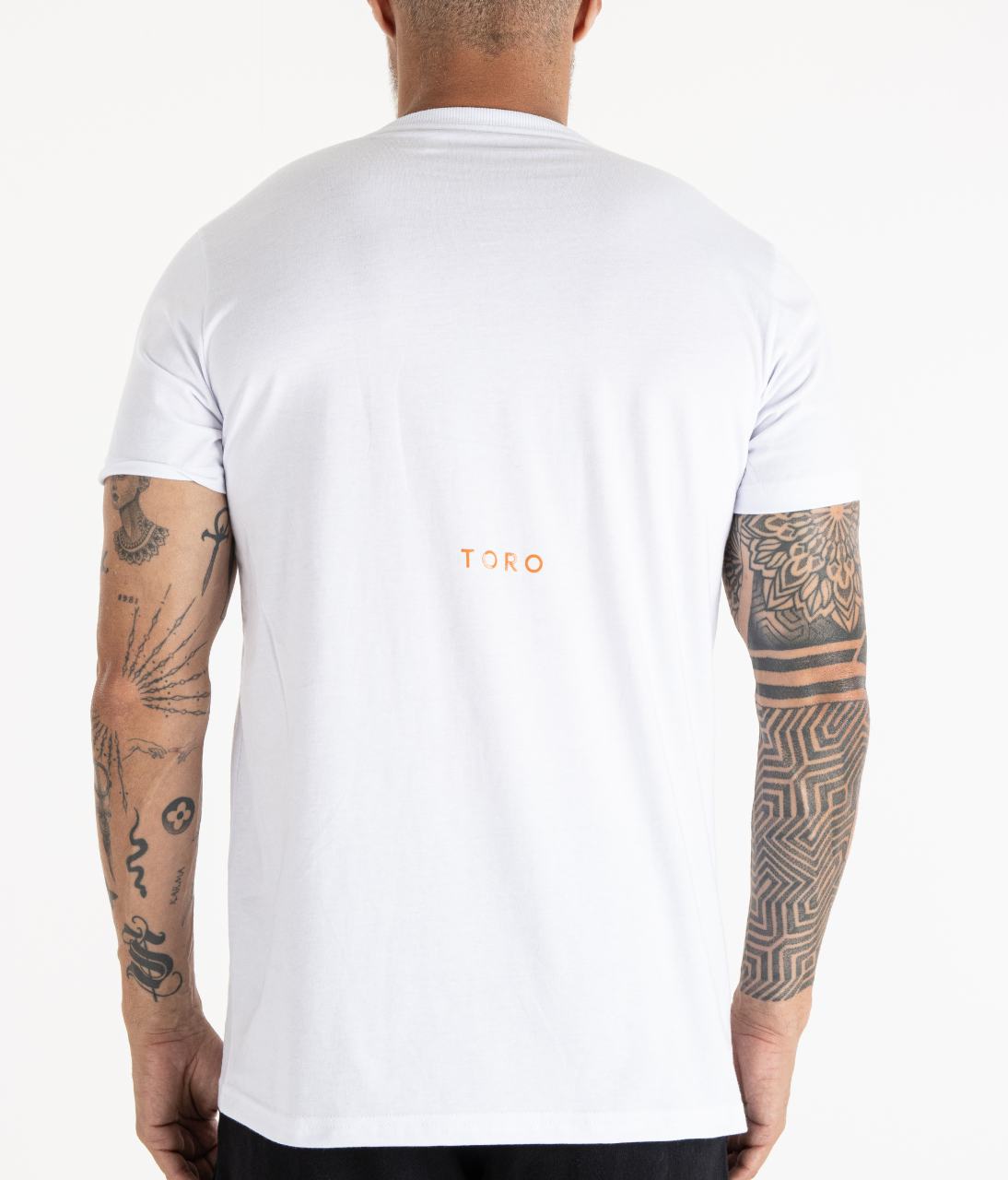 T-shirt TORO Flame Skull White