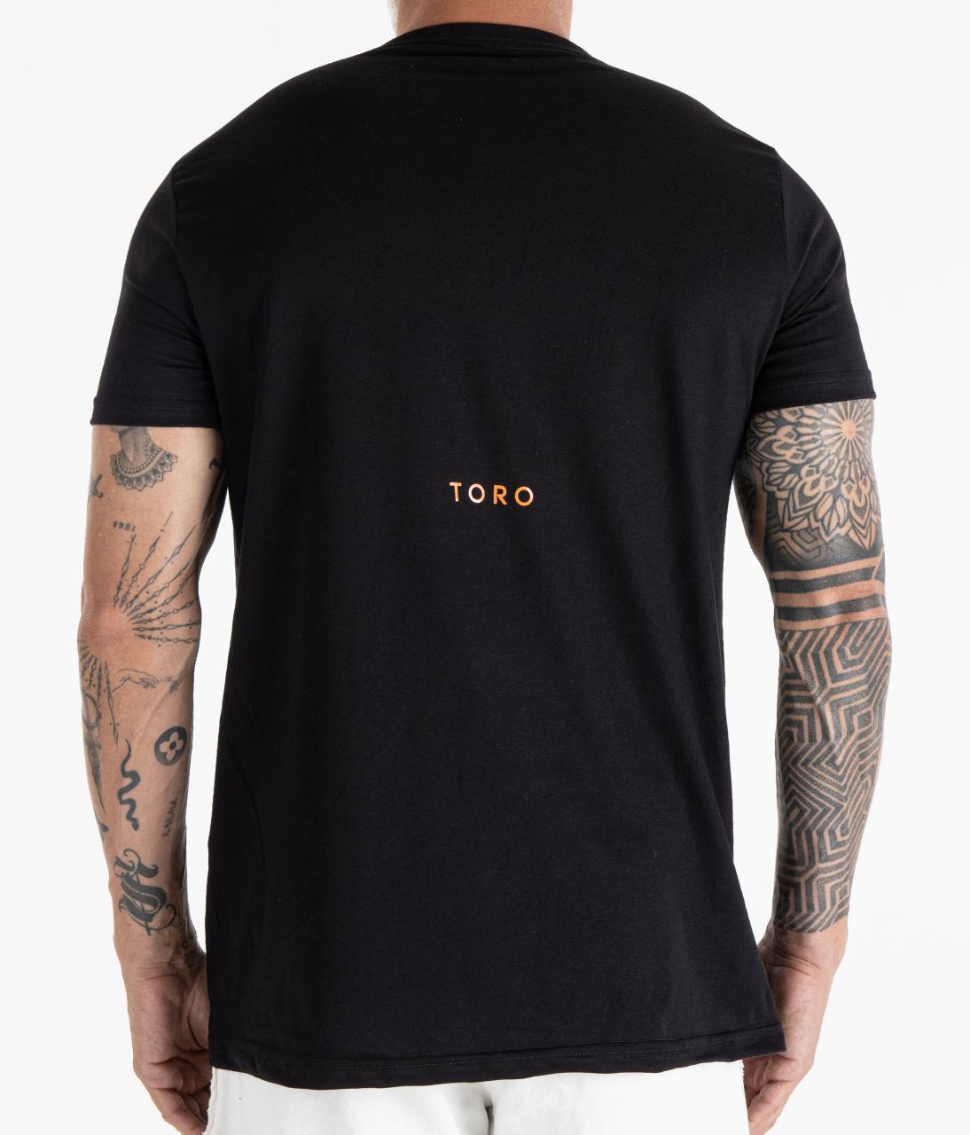 T-shirt TORO Flame Skull Black