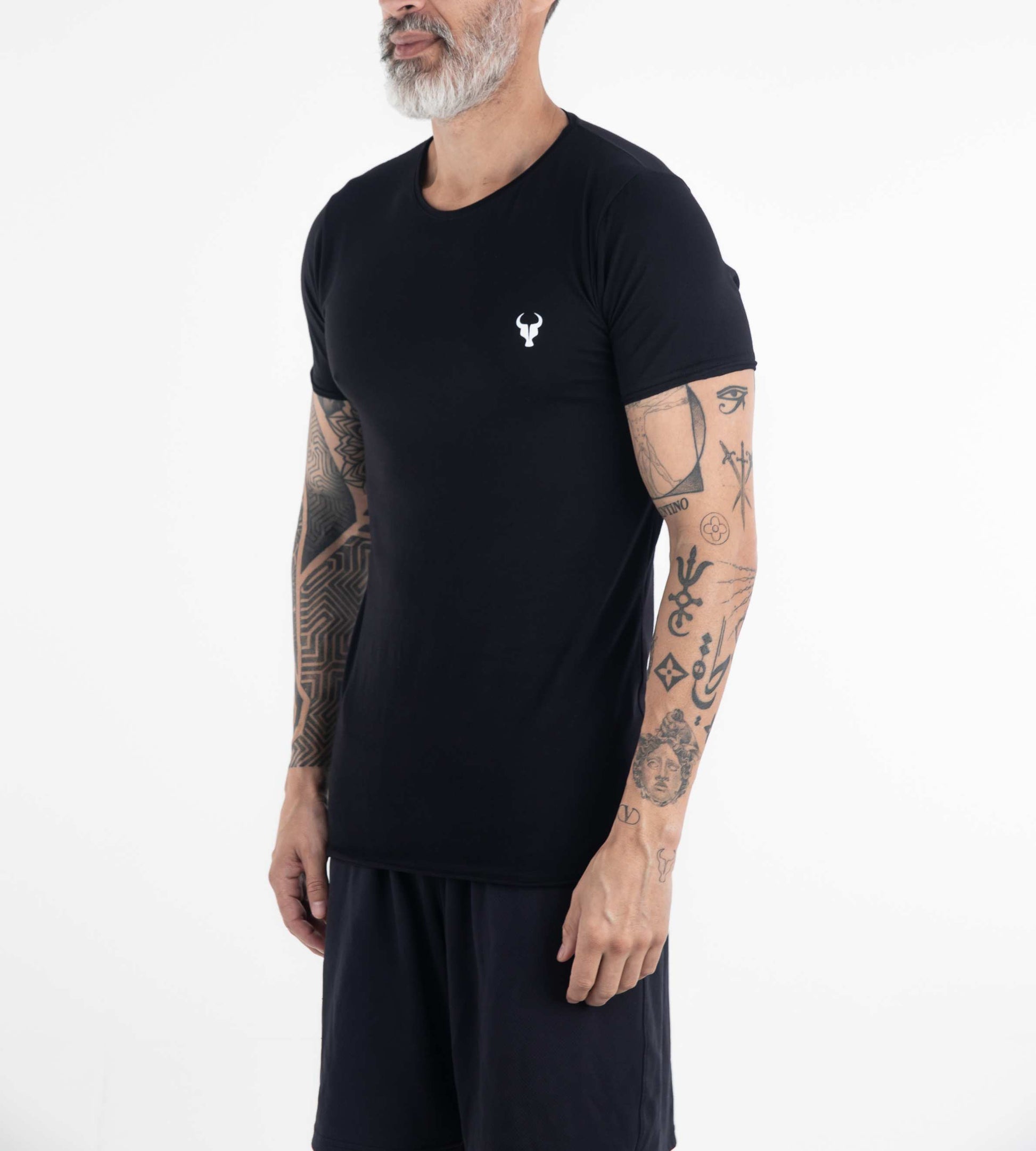 T-shirt Fio Egípcio corte a fio Black