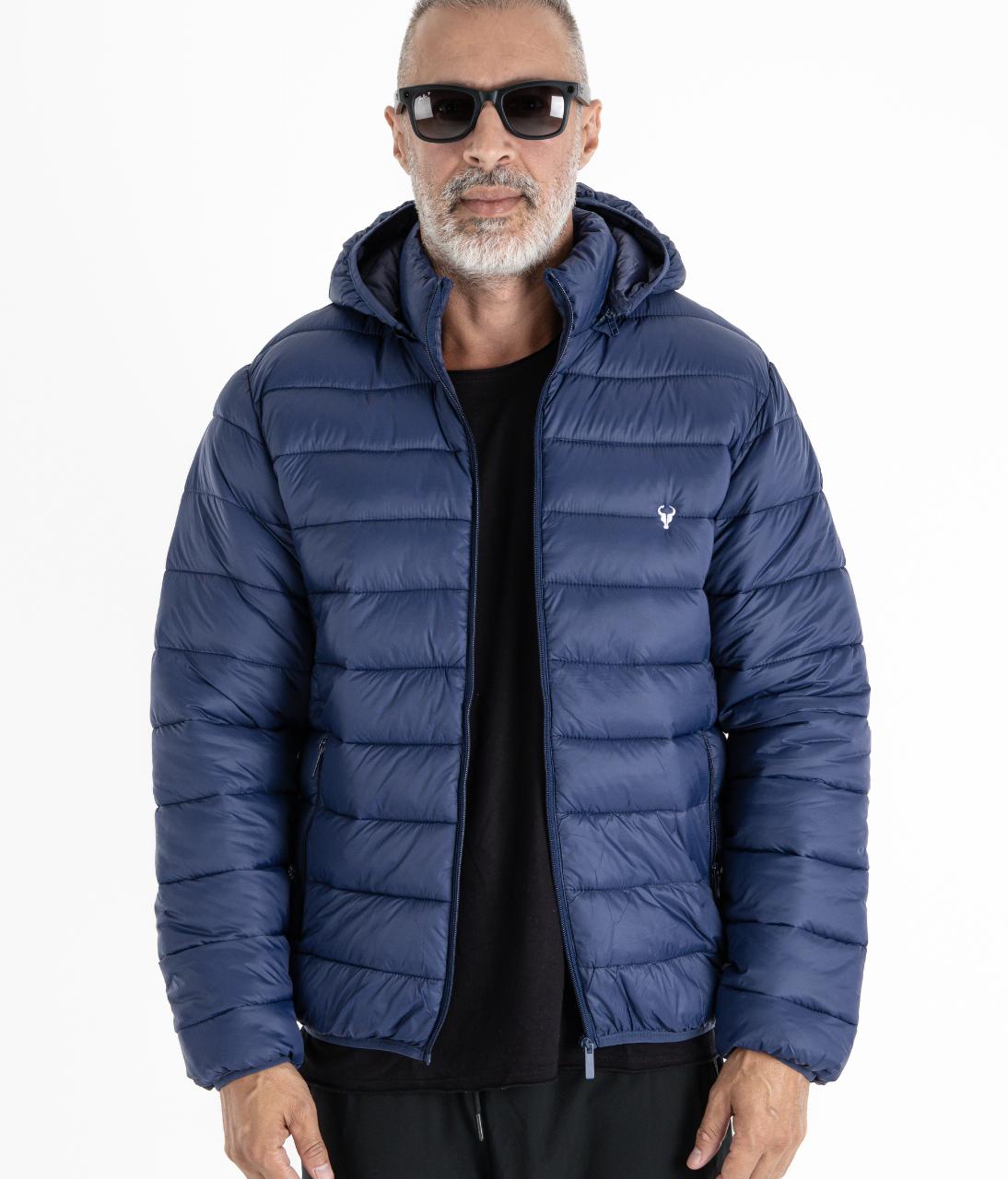 Jaqueta TORO Puffer Azul capuz destacável