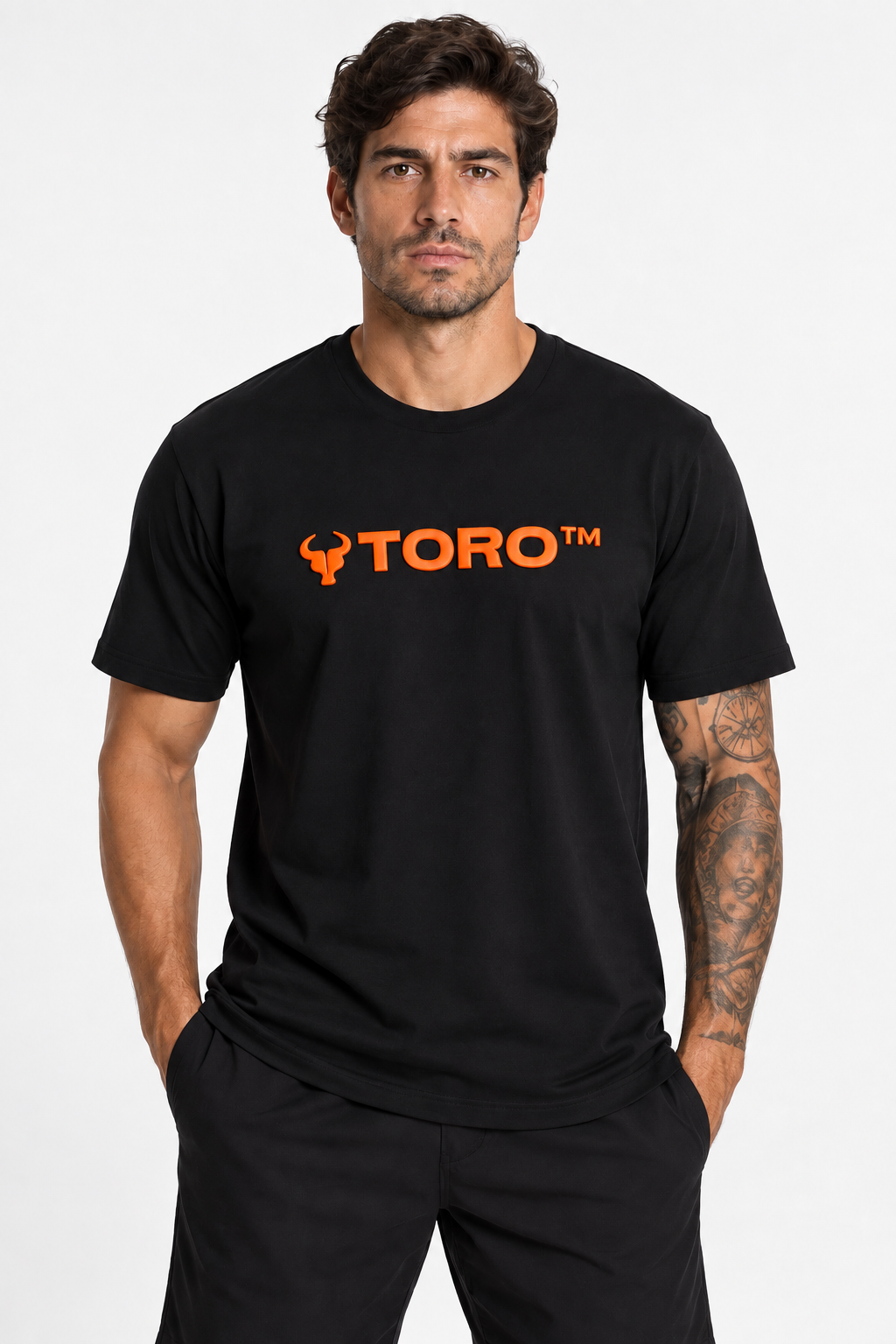 T-shirt Toro Black TM. Relevo Orange