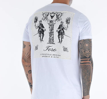 T-shirt Toro Branca C/  PATCH BARROCA