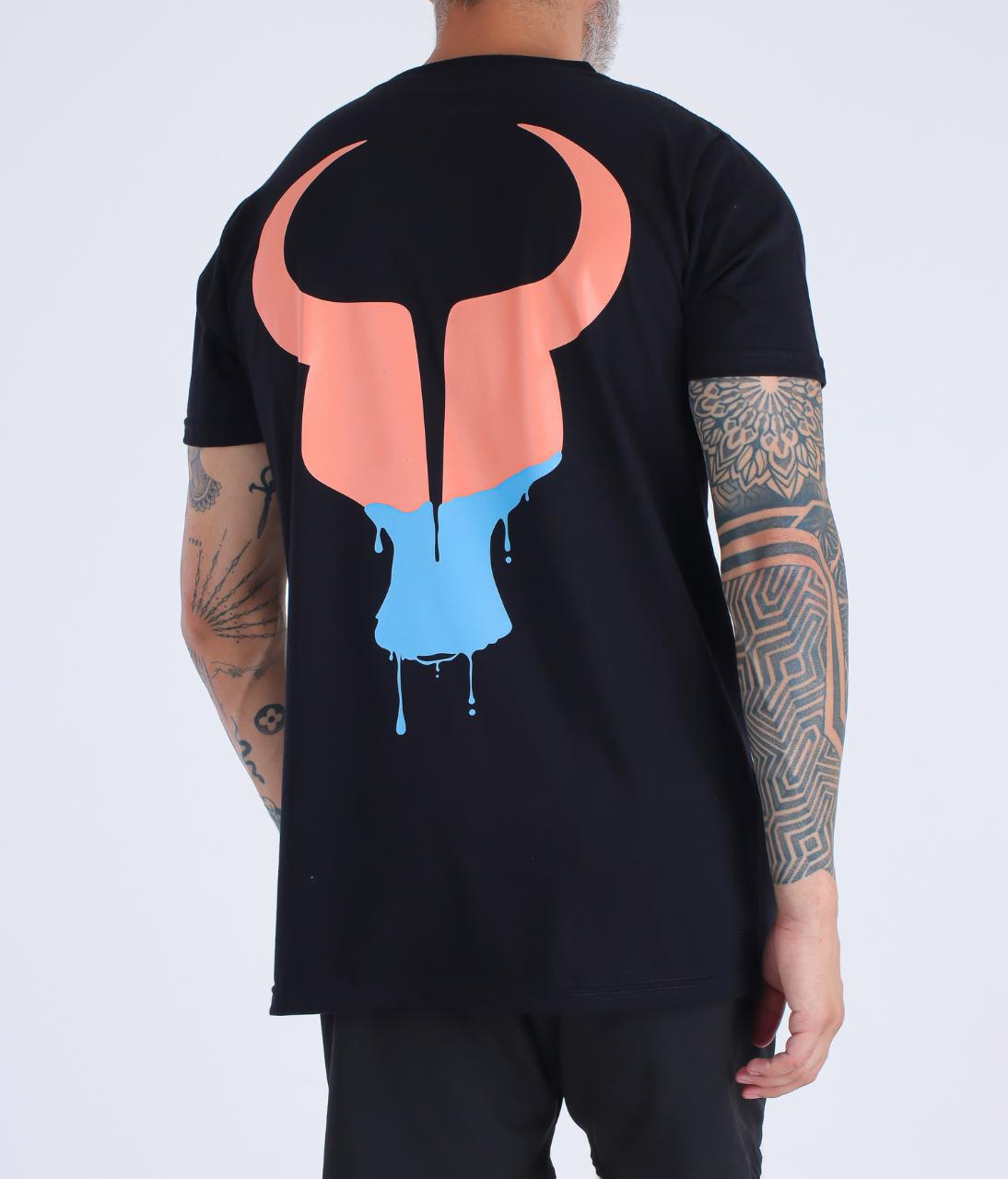 T-Shirt Toro preta ICE CREAM