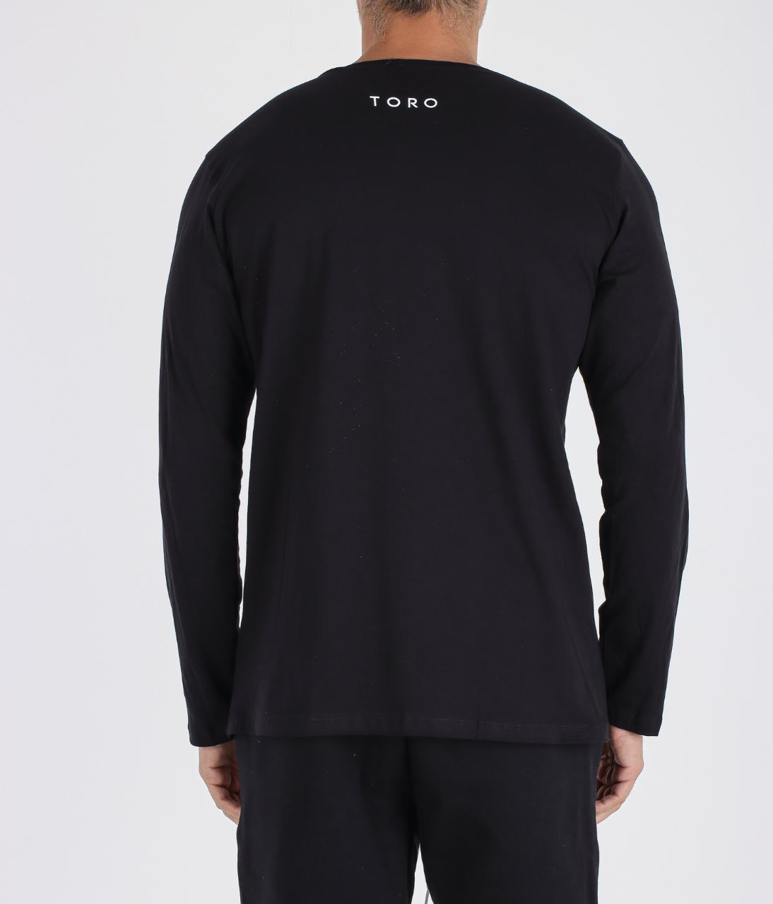 T-shirt M/L Toro Básica fio egípcio Black
