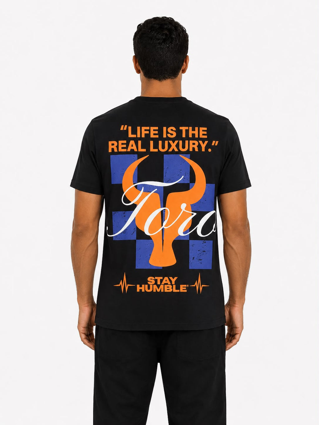 T-shirt Toro STAY HUMBLE Black Orange