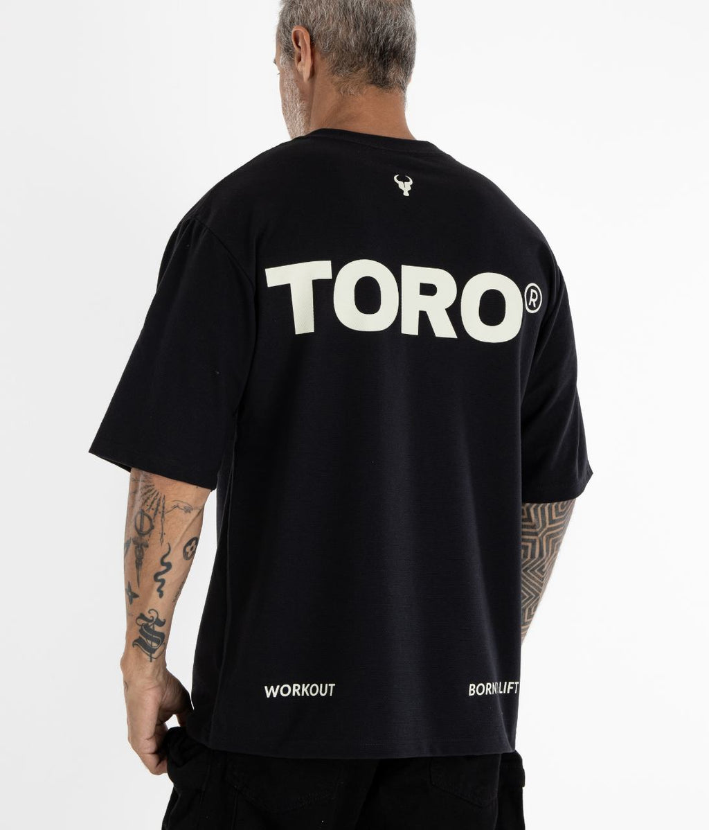 T-shirt Toro Clothing Over Born To Lift black
