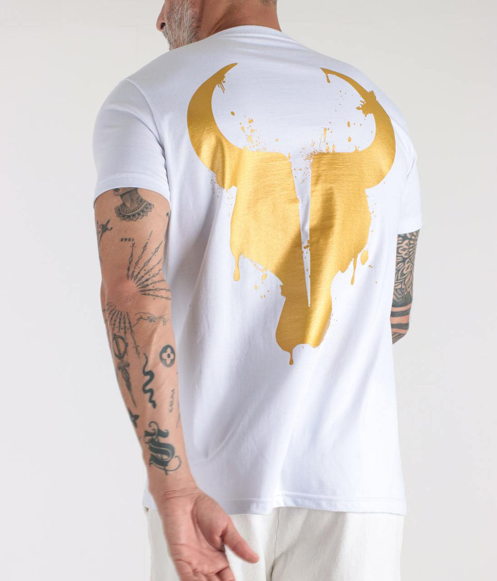 T-shirt Toro Branca Splash Gold