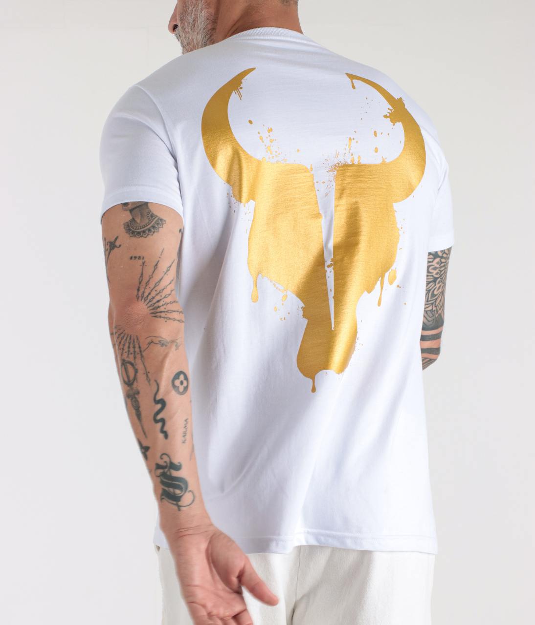 T-shirt Toro Branca Splash Gold