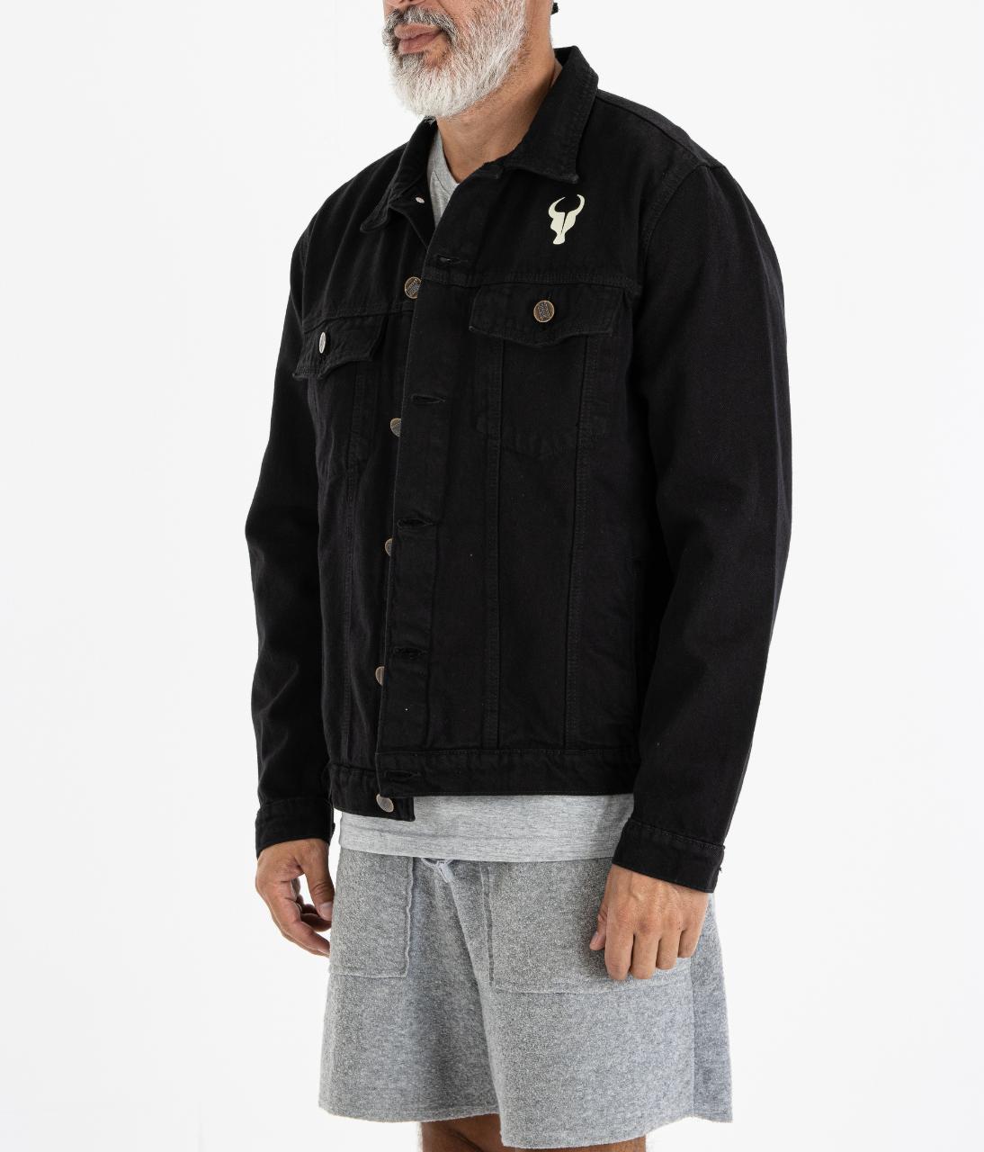 Jaqueta TORO Jeans preta Flame Skull