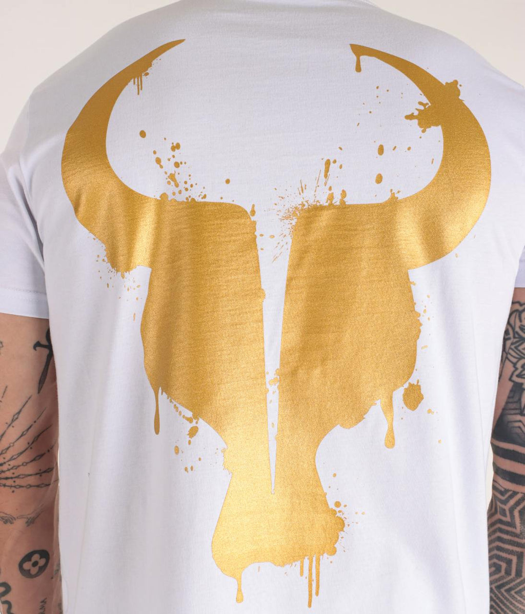 T-shirt Toro Branca Splash Gold