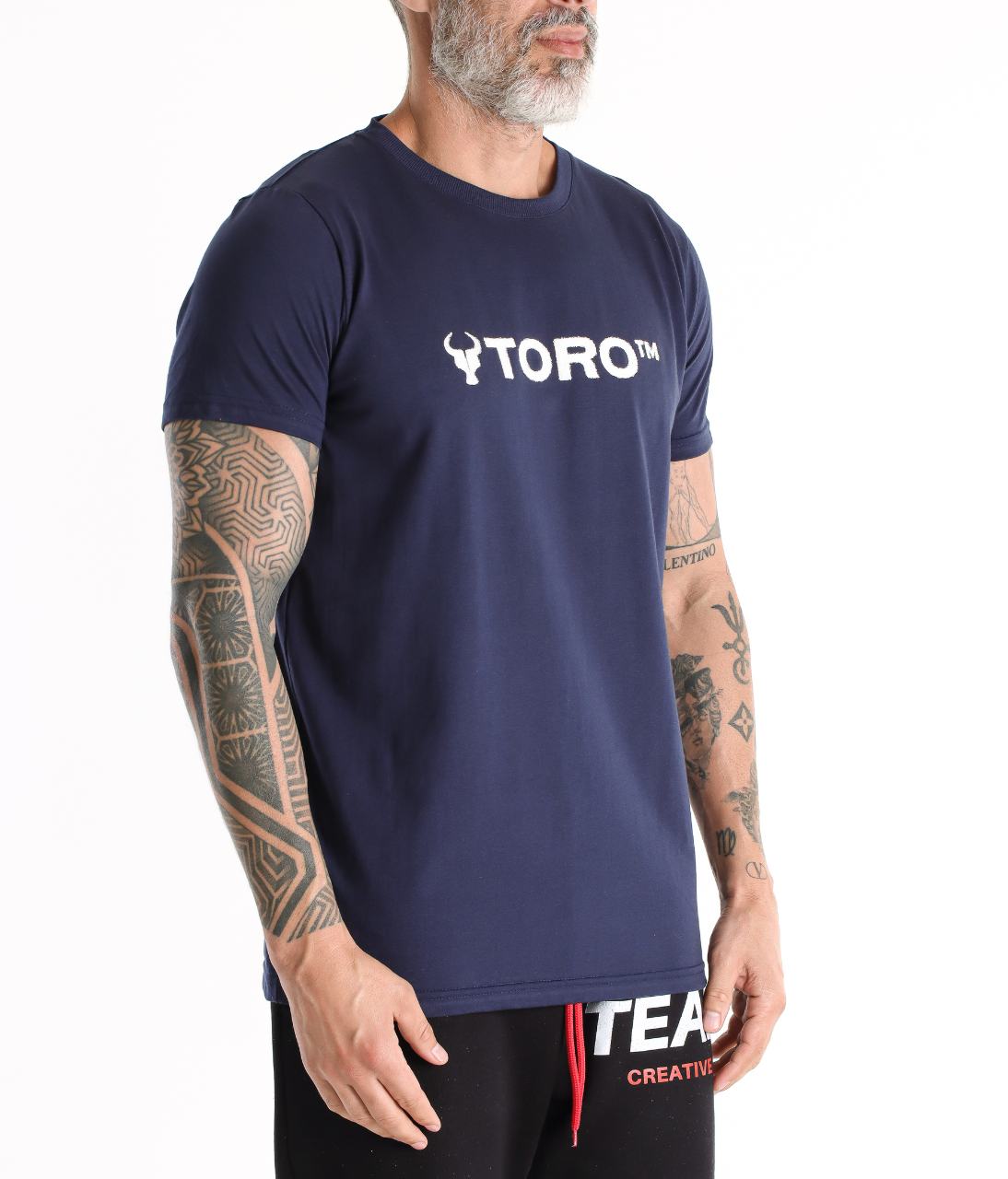 T-shirt Toro Pixel Logo Marinho