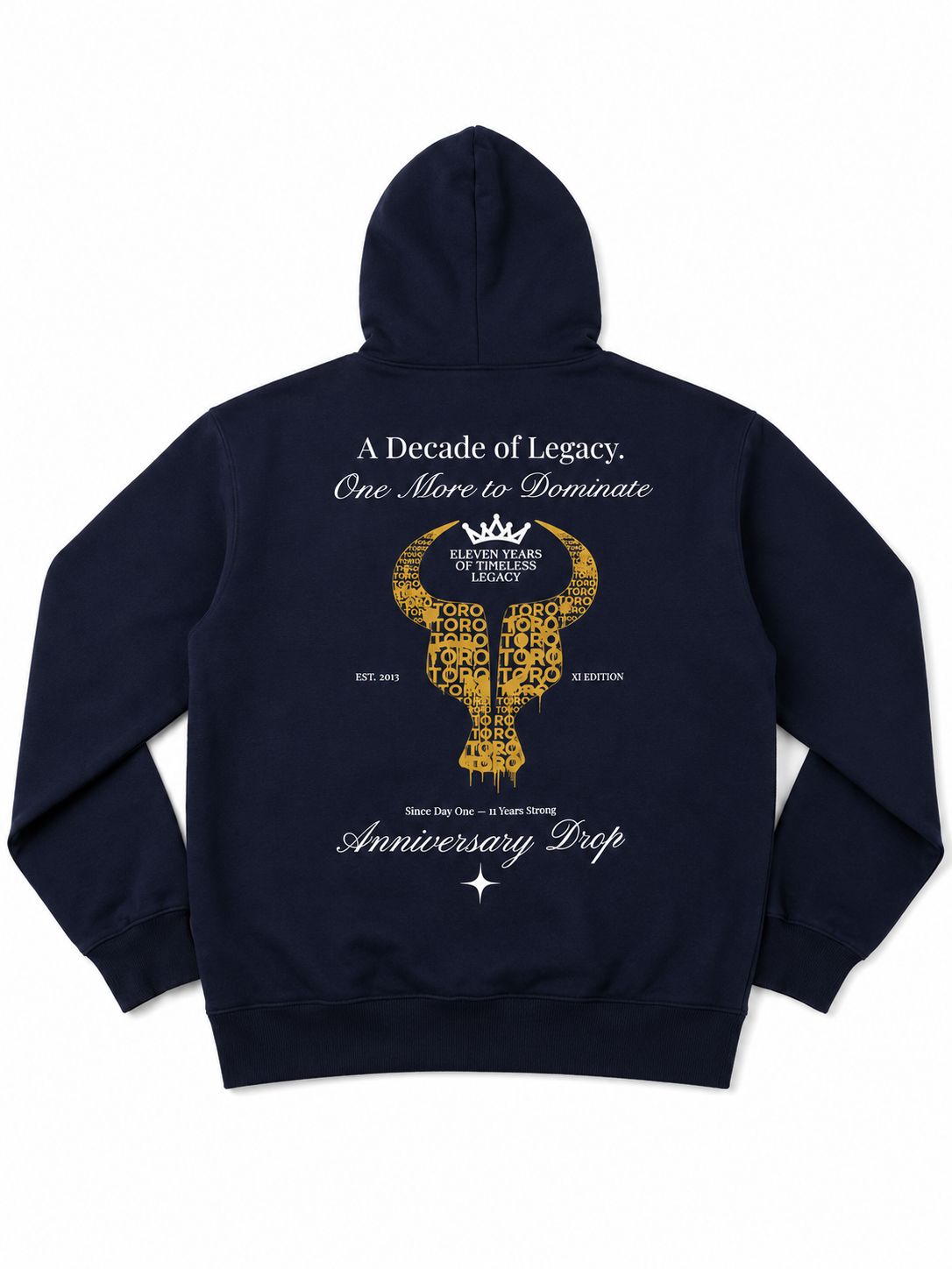 Moletom Toro Capuz Toro Aniversary Drop Gold Blue
