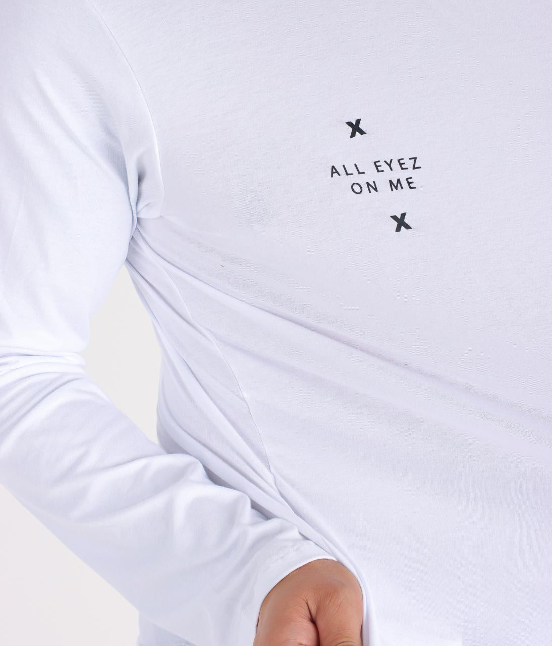 T-shirt M/L Toro ALL EYEZ ON ME fio egípcio White