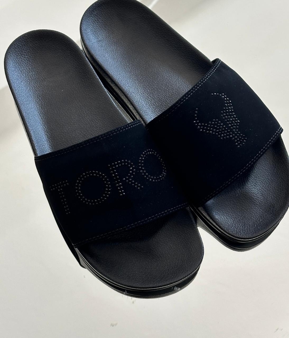 Chinelo Toro  Black Diamond Strass