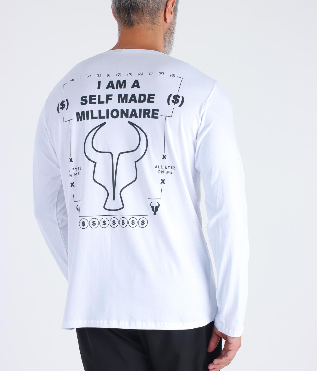 T-shirt M/L Toro ALL EYEZ ON ME fio egípcio White