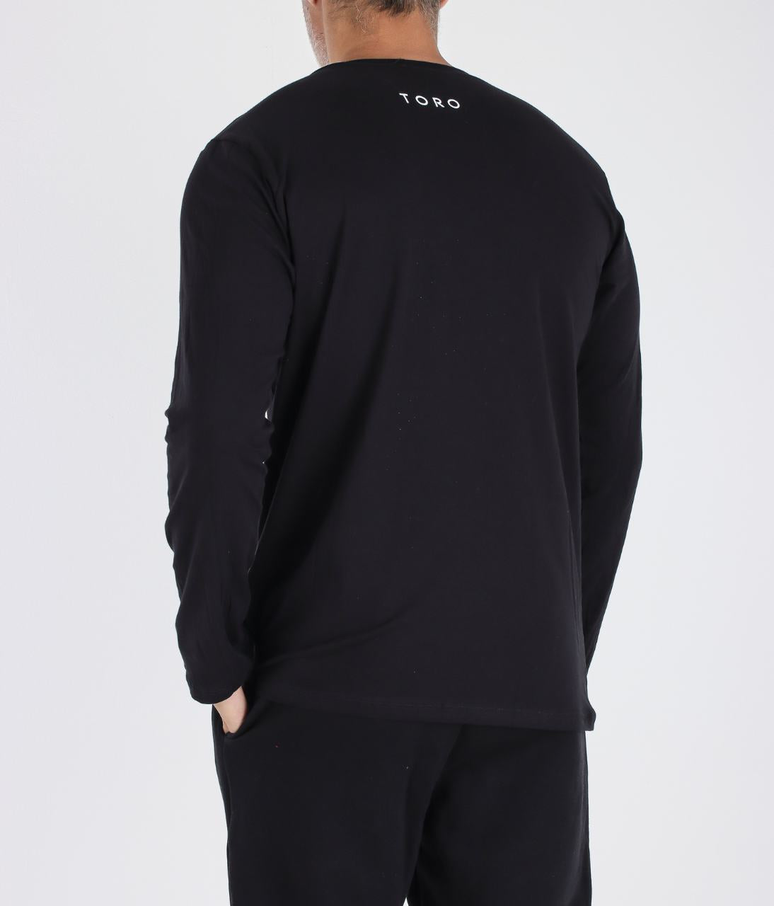 T-shirt M/L Toro Básica fio egípcio Black