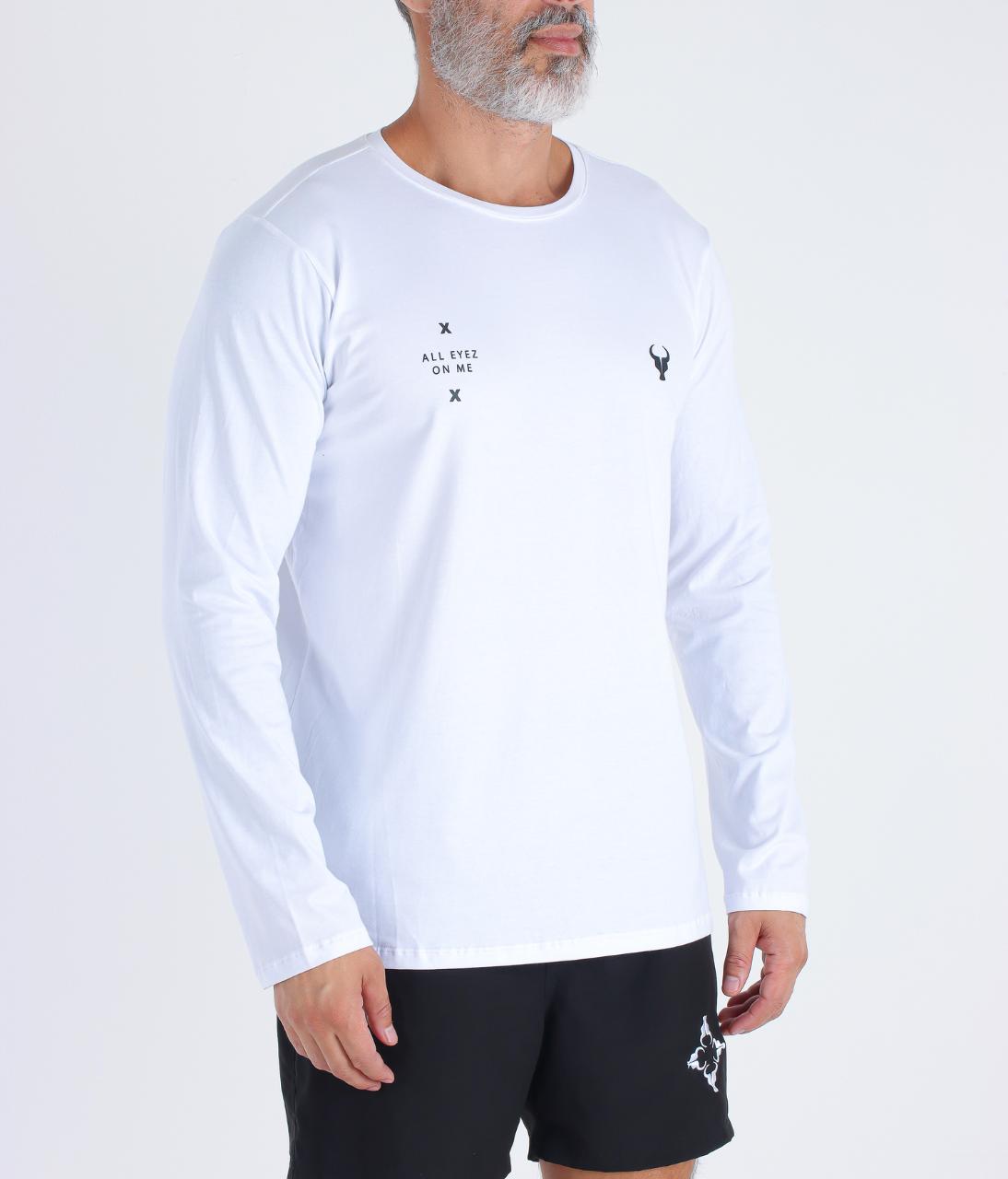 T-shirt M/L Toro ALL EYEZ ON ME fio egípcio White