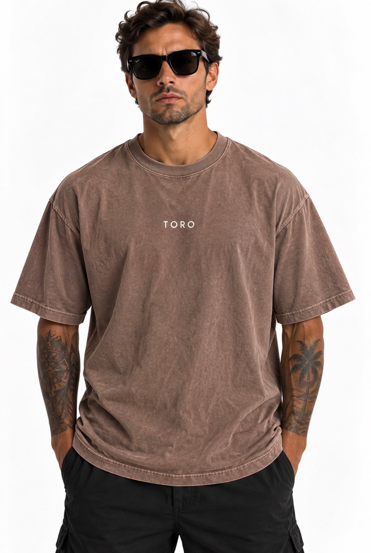 T-Shirt  TORO BASIC OVERSIZED Marrom