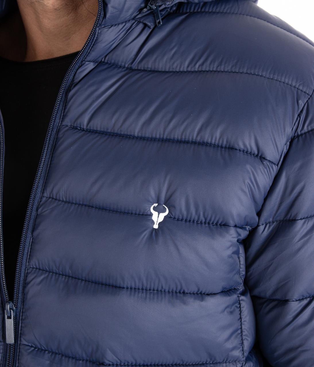 Jaqueta TORO Puffer Azul capuz destacável