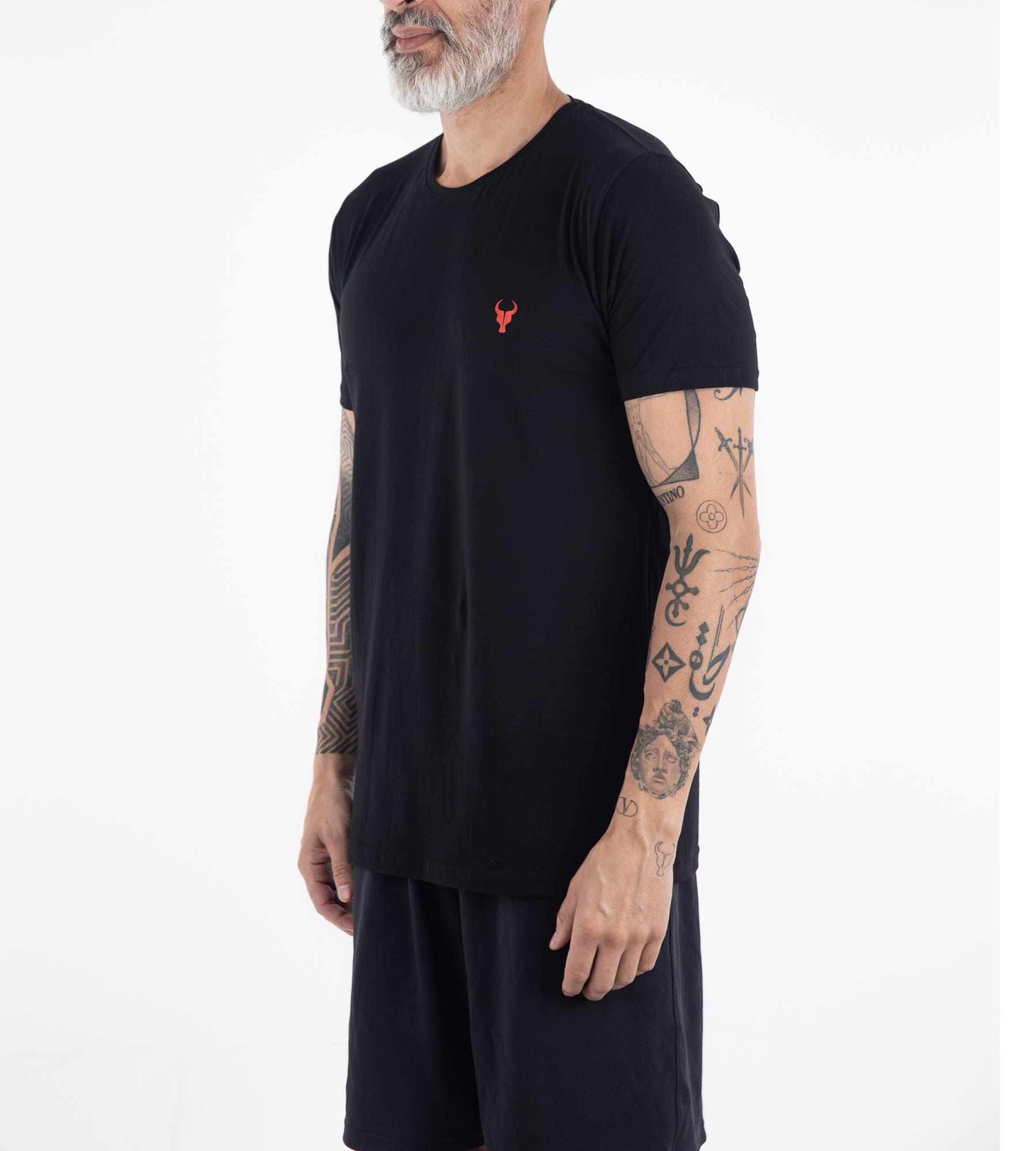 T-shirt Toro Fio egípcio Black red