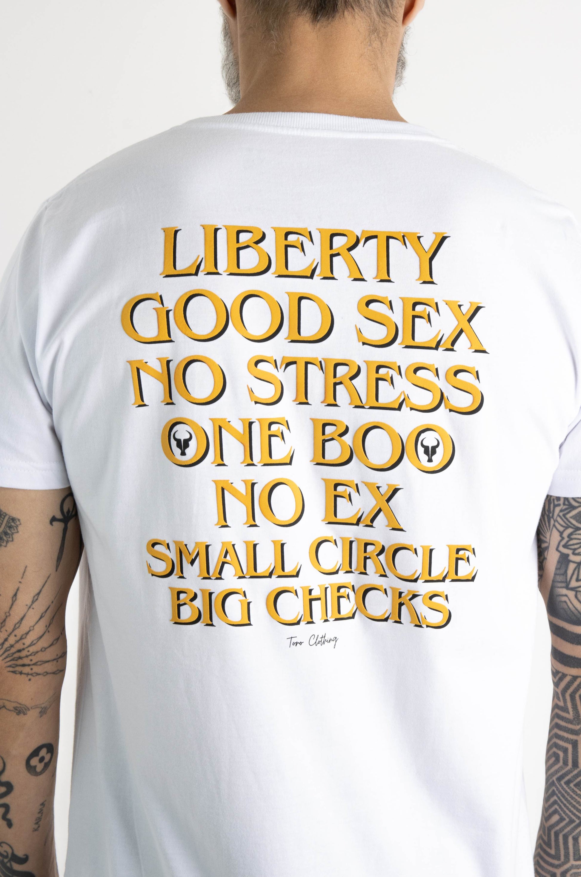 T-shirt Toro Big Checks White
