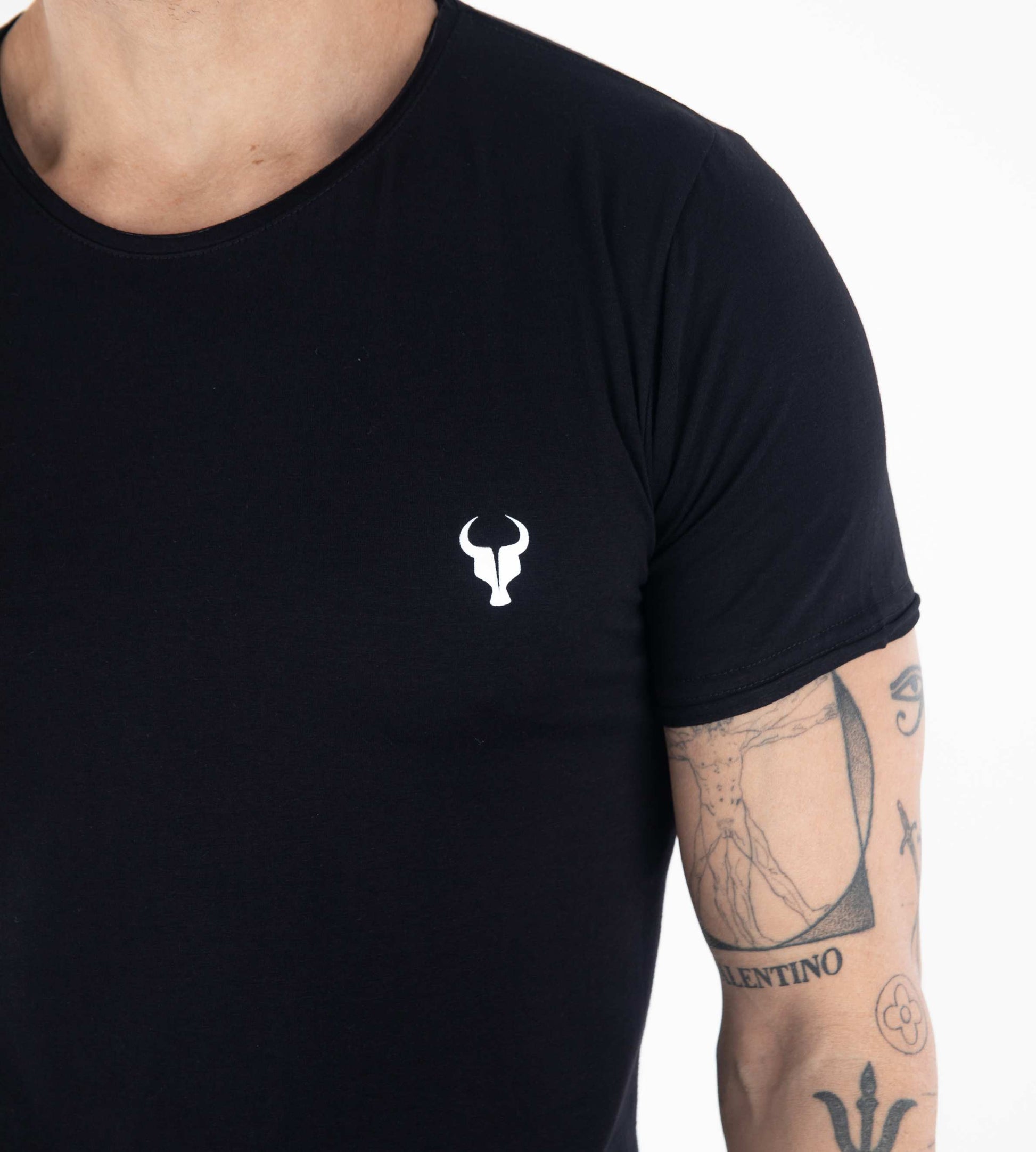 T-shirt Fio Egípcio corte a fio Black