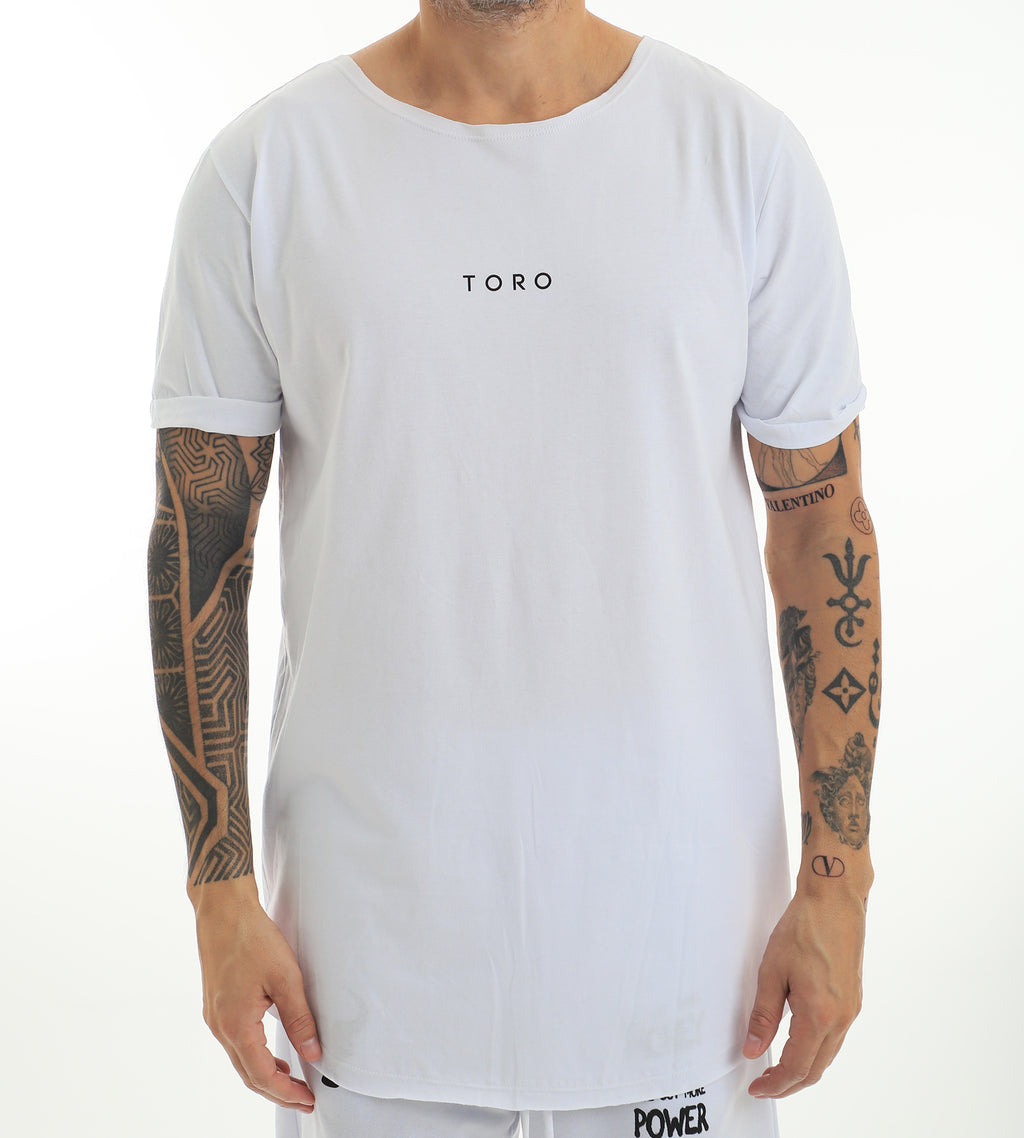 T-shirt Toro Longline Branca