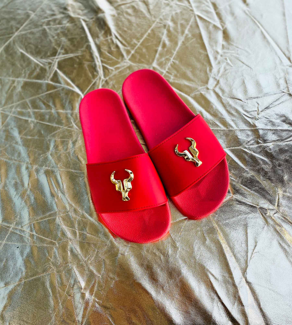 Chinelo Toro Slide Vermelho Ares