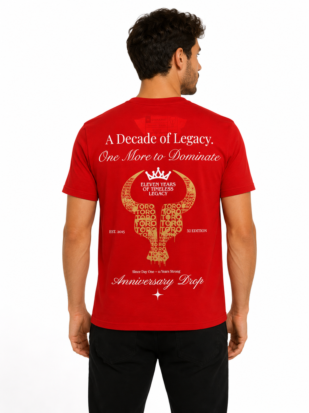 T-Shirt Toro Aniversary Drop Red Gold