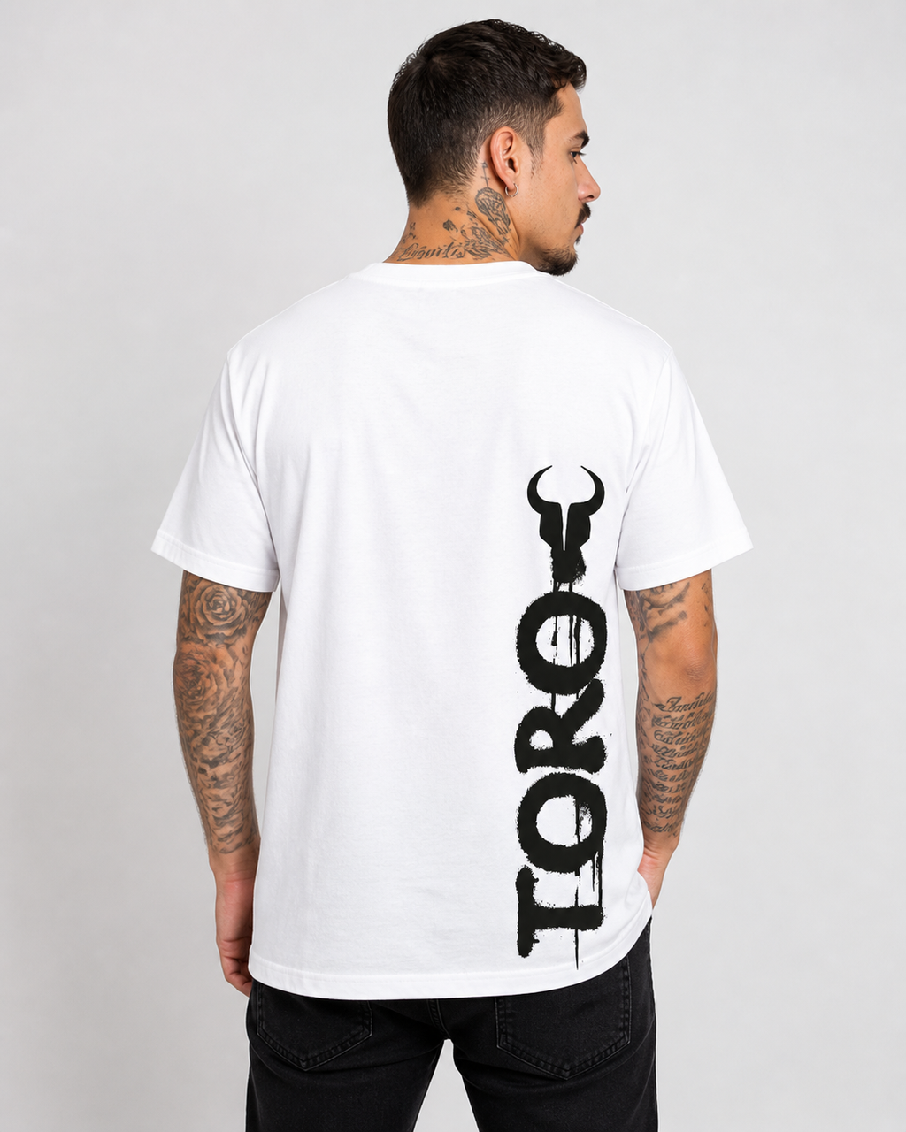 T-shirt Dripping Paint White