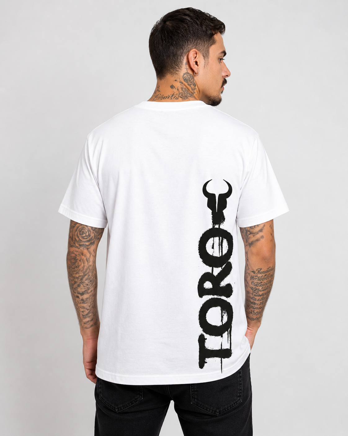 T-shirt Dripping Paint White