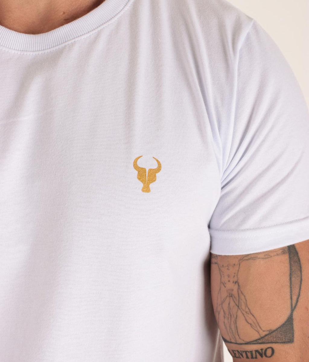 T-shirt Toro Branca Básica Gold