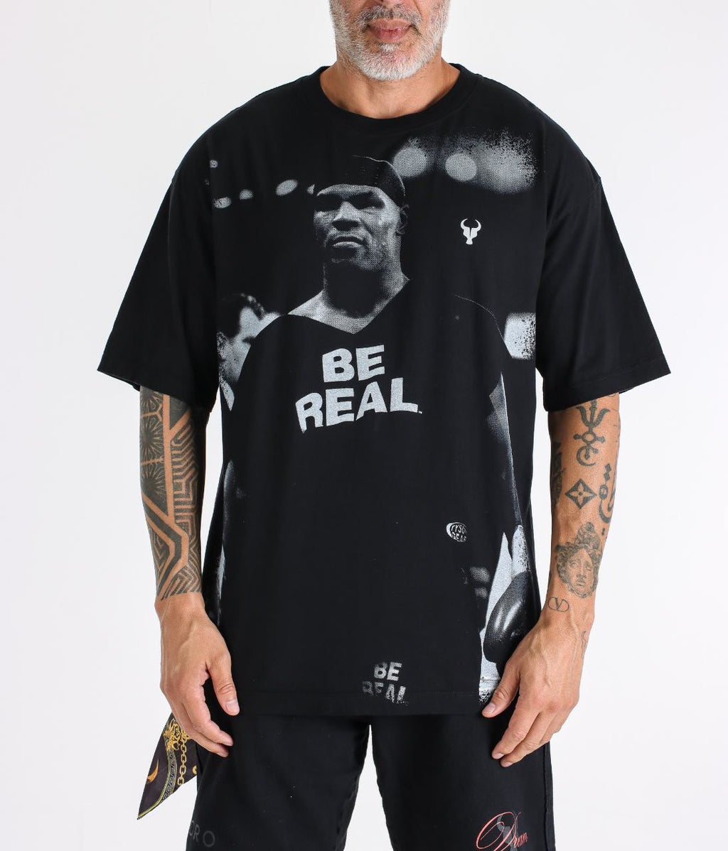 T-shirt Toro Over Tyson Be Real Preta