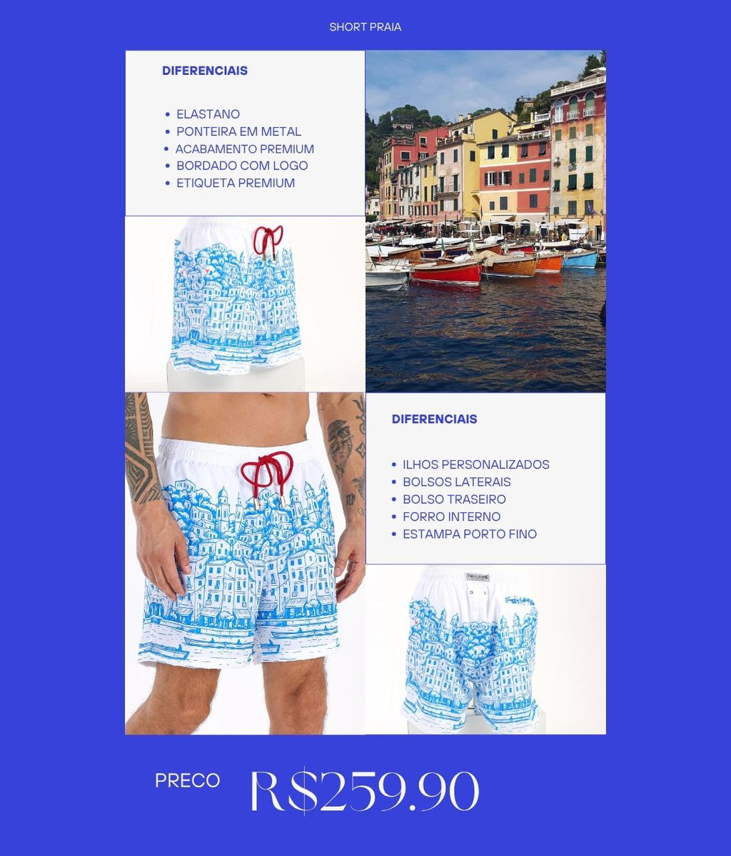 Short Toro Masculino Portofino