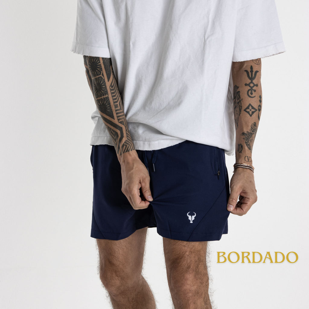Short Toro Masculino HYBRID Marinho c/ forro e zíper