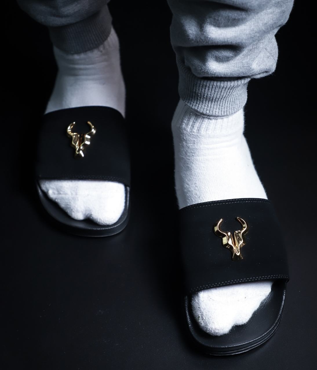 Chinelo Slide Black Elite Nobuck